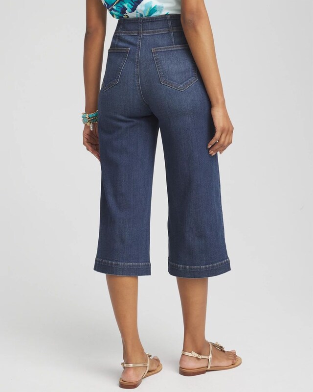 Pull-On Wide Capri Jeans - image 3